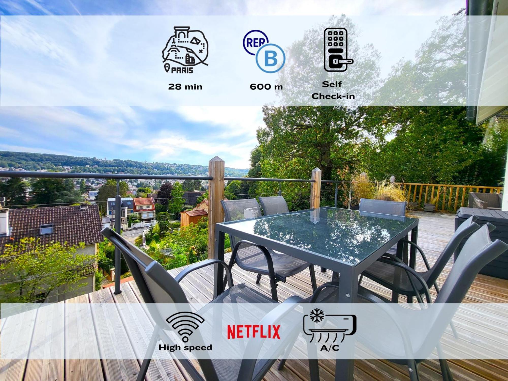 Le Bellevue - Beaux Appartements Avec Vue Splendide Palaiseau Exterior foto